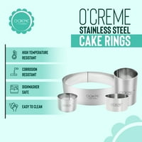 'CRME tort prsten od nehrđajućeg čelika 9 prečnik, 1-3 4 visok