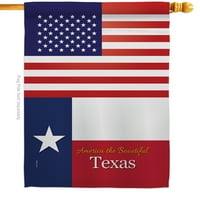 Texas House zastava Regionalna država Sjedinjene Države Američki dekoracija država Dekoracija Banner Mali vrtni dvorišni poklon Dvostrani izrađen u SAD-u 40
