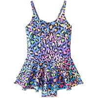 Caveitl 6-7 godina dječje djece dječje djevojke modne slatke leopard print bikini ruffles jednodijelni