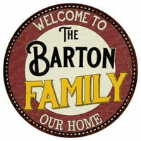 Obitelj Barton 12 Okrugli metalni znak kuhinja Igra soba Décor 200120038448