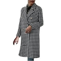 Kaputi za žene plus veličine Jesen zimski rever vuneni krpa kaput dugačak jakna dugačak preko kaputa