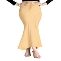 Eloria bež pamučna oblika oblika za suknje sa saree petticoat za žene flare saree oblikovanje