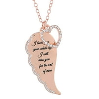Nova dijamantna anđeoska krila ljubavna ogrlica ističe vaš rođendanski pokloni za žene za žene