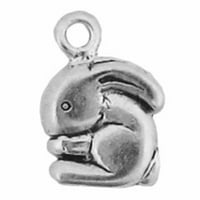 Sterling Silver 18 Bo lanac mini glatki ogrlica od zeca za zečjeg zeca