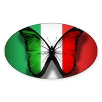 Cafepress - Italijanska zastava Leptir naljepnica - naljepnica