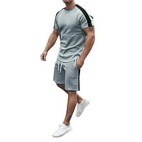 Odijela za muškarce Striped kvadrati trenerke outfits kratki rukav T majice Jogging setovi pantalone