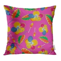 Prilično raznobojni cvjetni motley na magenta multicolor apstraktni cvjetni jastučni jastuk jastuk za