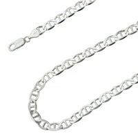 Sterling srebrna, ogrlica od lanca ravnih mariner - hipoalergeni i talniska otporna - od Olivera & Mornary