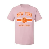 Wild Bobby Grad New York NYG košarka Fantasy Fan Sports Muška majica, lagana ružičasta, velika
