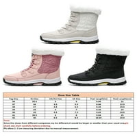 Lacyhop Ženske čizme Ležerne prilike CALF CALF čizme otporne na cipele Topla cipela Pink 8.5
