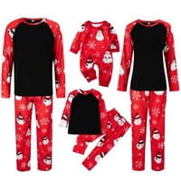 Kayannuo Božićne pidžame za obiteljski čišćenje Božićni print Baby pidžamas Podudaranje porodičnih setova