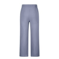 Uorcsa Muške hlače Jeans Home Holiday Pul Dužina Aktivne hlače Ispis širokih nogu labave muške hlače