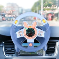 Dječji upravljač za stražnji nagib sa ključem automobila Pretvara se vožnja simuliranom vožnjom vožnom igračkom sa svjetlosnim i glazbenim poklonima za djecu ružičasta