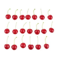 Beauty DIY simulacija voća Cherry umjetni PU trešnje simulaciju ukrašavanja voća Mala jedno crvena