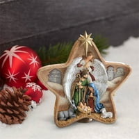 Sunitor petokraksko rođenje zvijezde Isusa Christ Stol ukras za rođendanski poklon smola domaće ukrase božićne ukrase