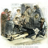 New York: Nacrt nereda 1863. Na Mrtvi narednik u 22. ulici Tokom nacrta New York Cityja, 13. jula 1863. godine: Savremeni Amerikanac