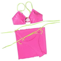 EGMY trodijelni kupaći kostim bikini solidni kostim kupaći kostimi