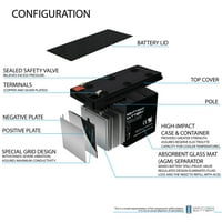 12V 8Ah kompatibilna baterija za APC IBM Belkin UPS sigurnosna kopija - pakovanje