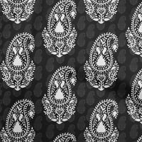 Onuone Rayon White tkanina azijska Paisley tkanina za šivanje tiskane ploče za obrtnog dvorišta širom dvorišta