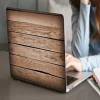 Kaishek Hard zaštitni poklopac školjke za Macbook Pro S - A + crna poklopac tastature, drvena zrna A