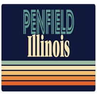 Penfield Illinois Vinil naljepnica za naljepnicu Retro dizajn