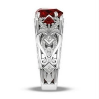 Dijamantna oblika srca Zircon Women Modni trend Cijeli dijamantni zircon prsten dame nakit dijamantski