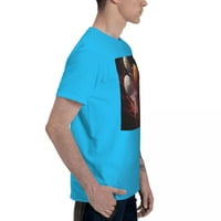 Novost 3D grafički Budući muški kratki rukav Standardna majica 150G Spider Baby Blue