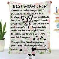 MOM rođendanski pokloni za mama pokrivač, jedinstveni pokloni za majke poklone od kćeri, sina, lijepa