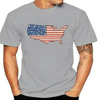 Capreze muns Day Neovisnosti Pulover Modni kratki rukav Ljetni vrhovi bluza na plaži Američka zastava