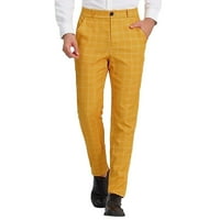 Muške hlače Dugme od punog u boji Pletene velike veličine komforne casual pantalone za muškarce