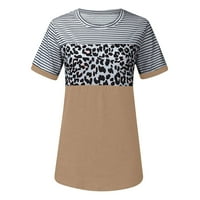 Grafičke majice za žene Y2K moda uzročno okrugla bluza za ispis vrata kratkih rukava majica ljetnih