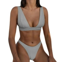 Advoicd Womens bikinis kupaći kostimi za žene Dvije kupaći kostim kupaćim odijelom za žene ruffled Tummy