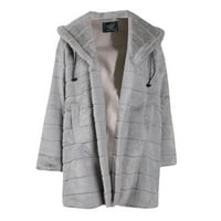 Fall Jackets Womens Faux-Fur 'Gilet s dugim rukavima, kaput za toplu jaknu kaputa