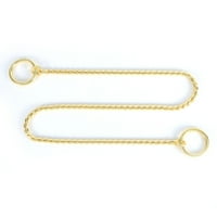 Spptty metalni ovratnik, veličina Nova zlatna metalna metalna lanac upletena ogrlica za kućne ljubimce