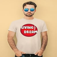 Živjeti san crveni mjehurić Majica Muškarci -Mage by Shutterstock, muški medij