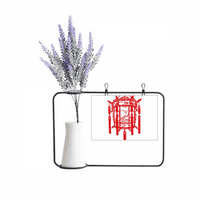 Crveni kineski rezanje papira Umjetna karta za bocu za bocu sa cvijećem lavande