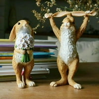 Figura za životinje zečje desk Početna Slatka vrta prikazuje ukras Uskrs matični dekor