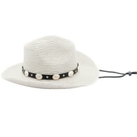 Slamnati kaubojski šešir za žene Muškarci Djevojke kotrljaju široki BRIM WESTERN COWGIRL Ljeto plaža