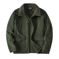 Adviicd jakna za američku veličinu mens corduroy plus debela obložena džepna jakna plus veličina pune
