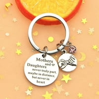 yubnlvae visi majka kćer poklon privjesak za ključeve ključeve mame kćeri kćeri ključni prsten majčin