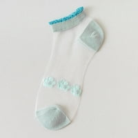 Ženske čiste čarape, ljetne prozirne tanke mrežne čipke elastične čarape za kristalno čaše tanke čarape