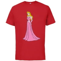 Disney Sleep Beauty Princess Aurora Classic Majica - Pamučna majica kratkih rukava za odrasle - prilagođeno-crveno