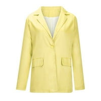 Zimski kaputi za žene, modni zimski čišćenje Ženska gumb Solid Color Dugme Pocket rekreativni kaput