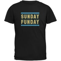 Nedjeljna zabavna majica Jacksonville Crna odrasla majica - 2x-velika