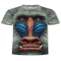 Voguele Mens T majice Crew vrat ljetni vrhovi životinjski tisak majica Sport bluza Redovna fit Basic