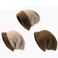 Muške i ženske jednostavne dvije vunene šešire u jesen i zimu toplo svestrano Dvostrano zaštićeno za
