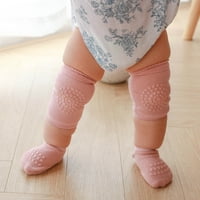 Dadaria duge čarape za djevojčice 0-3 mjeseci dječake Dječje djevojke Čvrsto boje čarape Prozračne djece koja ne kliznu neklizajuce puze jastučići za koljena ružičasta 1- godina, dječake Djevojke