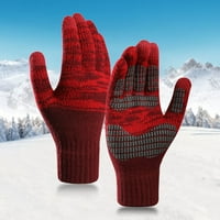 Wendunide odjeća za odjeću Zima nadograđeni na dodirnim zaslonom protiv klizanja Elastične toplotne meke pletene rukavice za muškarce žene sive