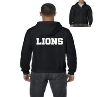 Muška dukserica pulover sa punim zip - lavovi