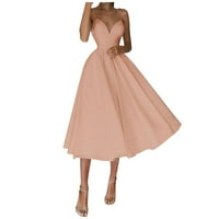 Haljina za žene cvjetno formalno vintage kratki rukav tanka vjenčana haljina